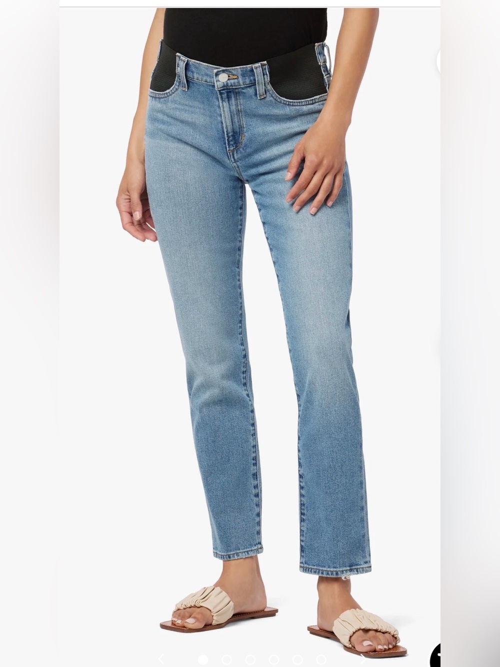 Joe's Jeans Medium Blue Flare Maternity Denim